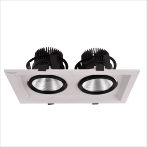 New Design Twin 30W*2 Led Grille downlight led square downlight