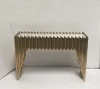 New elegant staight lines design gold hotel console table console furniture