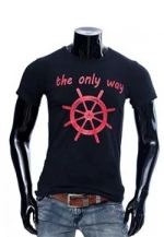 New Fashion 95% Cotton Custom Label Private T-Shirt Short Men Collar O-Neck Printing