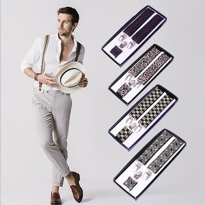 New fashion Elastic Y-Shape Braces Mens  Adjustable Clip-on Suspenders