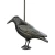 Import New Garden Artificial Decoration Ornaments Outdoor Flocked Hard Plastic Black Hunting Crow Decoy with Stand Body Feet Stake from China