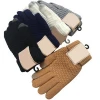 New knit gloves new cashmere thickening plus velvet fashion winter cold touch screen gloves