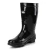 Import New mid-calf black womens rain boots rubber ladies PVC waterproof anti slip rain boots from China