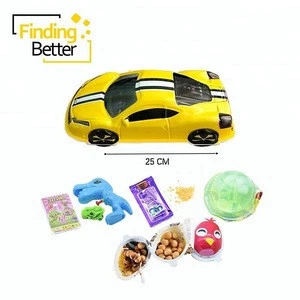 New Style Big Car Filled Surprise Eggs Sweet Biscuit Chocolate Egg with Different Toy and Snacks