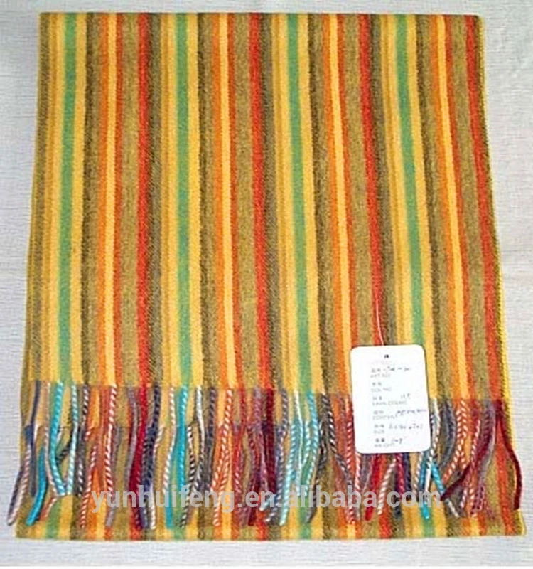 New style colorful striped cashmere scarf
