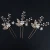 Import New Style Hot Sell High-quality European Freshwater Pearl Bridal Hair Ornaments Handmade Crystal leaf Hair Pin Jewelry from China