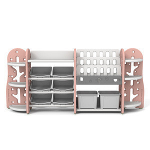 Buy New Style Kids Plastic Daycare Bookshelf Baby Cabinet Toy Storage ...