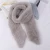 Import New Winter Womens Genuine Real Rex Rabbit Fur Hand Knitted Scarf Scarfs Cowl Ring Scarves Wraps Snood Street Fashion from China
