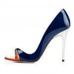 new womens thin high-heel fish mouth pump shoes side empty  sandals breathable and comfortable office party  shoes