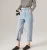 Import Newest big pockets long mom jeans washed jeans for woman from China