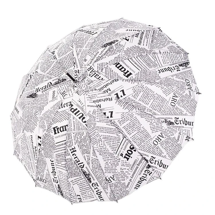 Newspaper Logo Advertising Personalized Umbrellas Gifts