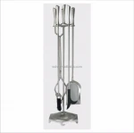 Nickel Coating Cast iron Fireplace Accessories Traditional Fireplace Tools Set
