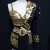 Night Club Fashion Golden Mirror Dress For Host Evening Party Clothing Club GoGo Bar DJ Leading Dance Stage Show Costume