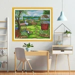 NKF Spring cross stitch set fashionable canvas painting  home decorate beginner's embroidery craft
