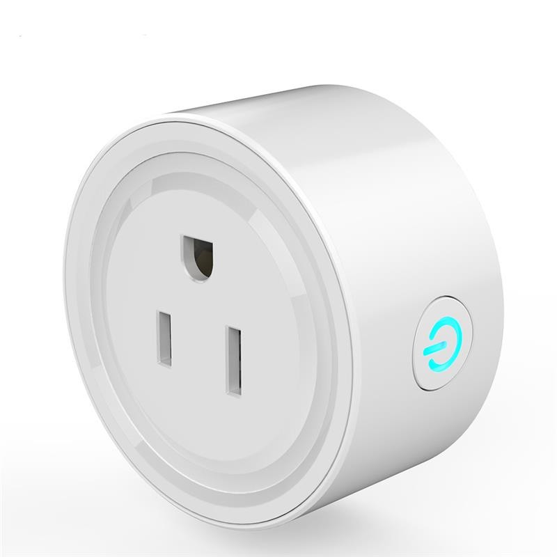 No Hub Required, White Mini Smart Socket, WiFi Mini Outlet Smart Switch Compatible with Alexa &amp; Google home