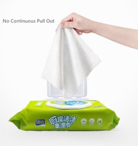 non-alcoholic economic price deep cleaning disposable 20*30cm bamboo kitchen floor toilet household use wet wipes