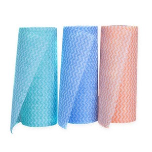 Non-Woven Fabric Washing Cleaning Cloth Towels Kitchen Towel Disposable Striped Practical Wiping disposable rags