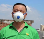 Nonwoven Valved Safety Face Shield Anti Dust FFP1 FFP2 FFP3 Particulate Respirator Face Mask in Face Shield