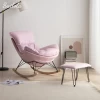 Nordic Chair High End Rocking Chair Outdoor Fashionable Lazy Soft Comfortable Lounge Chair