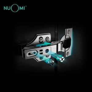 NUOMI Super Anti-rust Nano Titanium plated Fast mounted Two Section soft-close hydraulic Hinge for furniture door