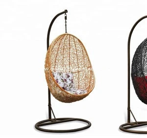 OD-00111 Fashion style wicker hanging basket chain patio swing