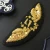 Import OEM and ODM Welcome Sew-on Applique Patch Hand made Embroidery Gold Bullion Wire Embroidered Blazer Military Uniform Cap Badge from China
