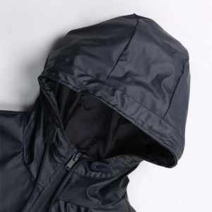OEM Black Hooded Raincoat Rain Cover Fabric