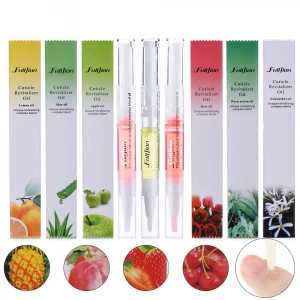 OEM Natural Floral Fruit Flavour Nail Edge Cuticle Oil Pen Skin Revitalizer Finger Margin Repair Cream Nail Polish Cuticule oil