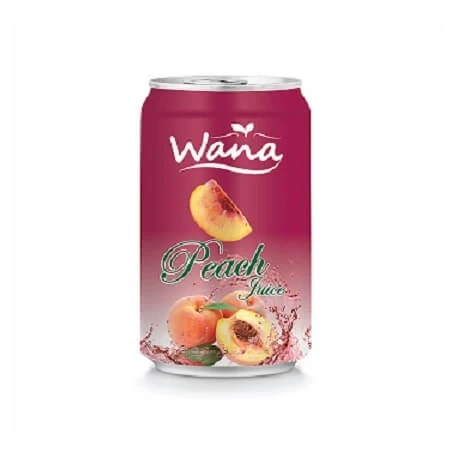 OEM Natural Fresh Peach Juice Drink in 330ml can