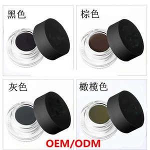 OEM ODM Make Your Own Brand Name Colors Eyeliner Gel No Waterproof Makeup Private Label Gel Eyeliner