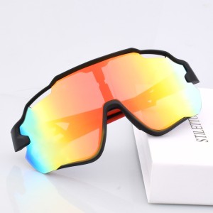 OEM Outdoor Plastic Sports Sunglasses Eyewear Cycling Sunglasses Men Gafas De Sol 3 Lens Set