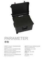OEM waterproof dustproof rugged tool flight case with wheels and pre-cut foam
