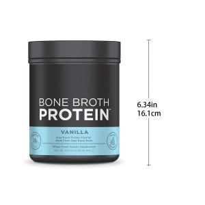 OEM wholesale of low carbohydrate super food vanilla vegetarian nutrition bone broth protein powder