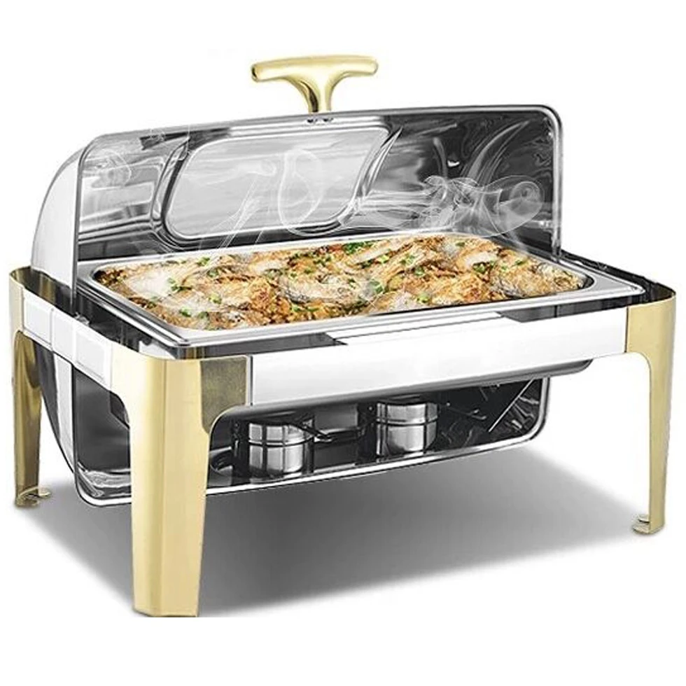 OKEY Factory Price catering equipment buffet display Stainless Steel  Food Warmers Chafing Dish