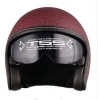 Open face motorcycle vintage helmet single lens/ECE and DOT approved