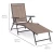 Import Outdoor Adjustable Folding Chaise Reclining Lounge Chairs Brown from China