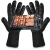 Import Outdoor cooking tool logo custom barbecue grill glove high temperature holder oven bbq gloves extreme fire resistant gloves from China