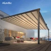 Outdoor Electric Pergola System Resistant Waterproof Awnings Retractable Roof