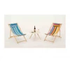 Outdoor furniture leisure wooden folding fabric beach chairs
