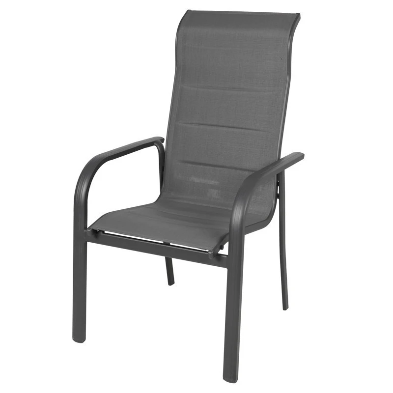 Outdoor Garden Chairs Double Layer High Back Aluminum