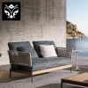 Outdoor Garden Furniture Set Italian Modern Style Garden Furniture Outdoor High Resilience Sponge Sofa Set