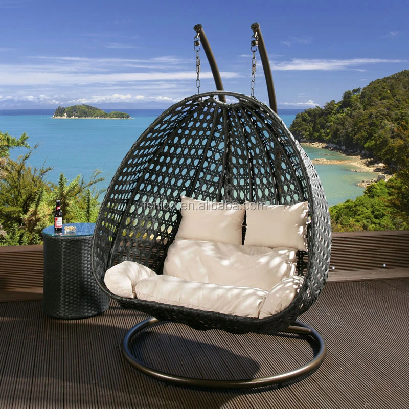Outdoor hanging chairs double person patio swing