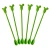 Import Party Bar Wine Cocktail Coffee Milk Tea Stirring Spoon Green Coconut Tree Shape Plastic Drink Stirrer from China