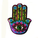 Patch textile accessories scales sequins vintage embroidered applique reversible patch sequin application
