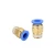 Import PC Pneumatic Straight Male NPT Threaded Quick Connecting Air Tube Connector Copper Brass Pneumatic Pipes Tube Fittings from China