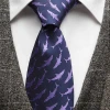 Personalised Tie 100% Polyester Jacquard Tie Pocket Square Set