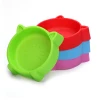 Pet Bowl Cat Face Pet Bowl Anti Slid Solid Color Dog Puppy Kitten Food Water Feeder