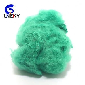 PET flakes recycled dyed polyester staple fiber for felt