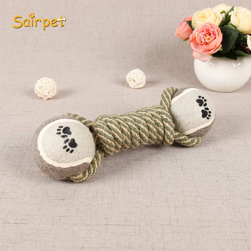 Pet Toy Cotton Rope Dumbbell Chewing Malor Dog Toy