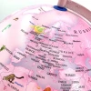 Pink cartoon animals iron support world educational plastic earth globe with lamp